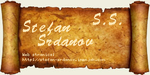 Stefan Srdanov vizit kartica